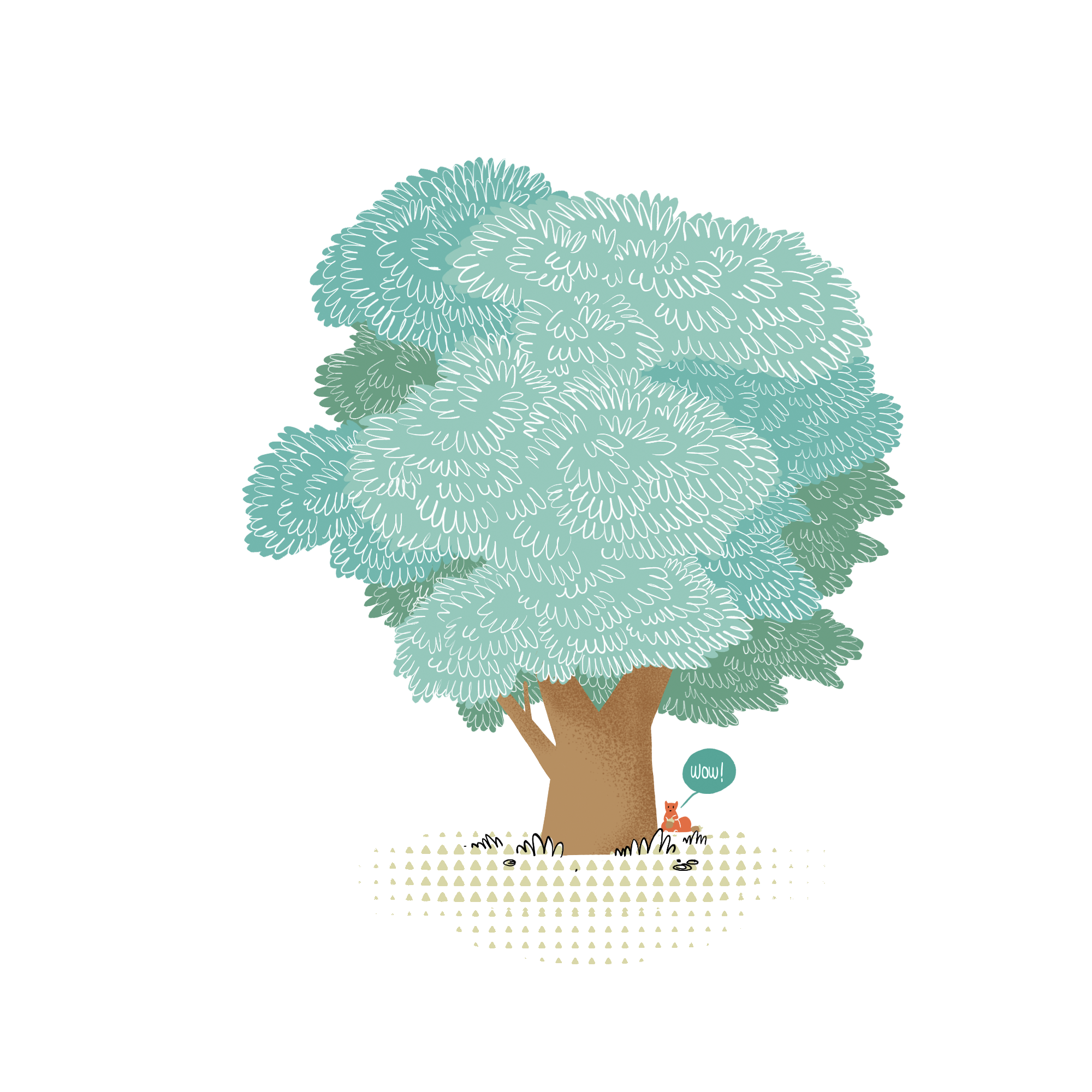 WOWnature illustration of a oak